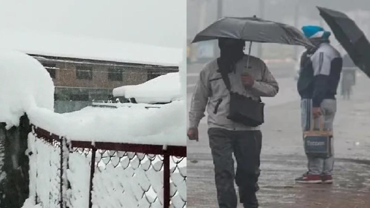 पहाड़ों पर बर्फबारी, दिल्ली समेत पूरे उत्तर भारत में बारिश.