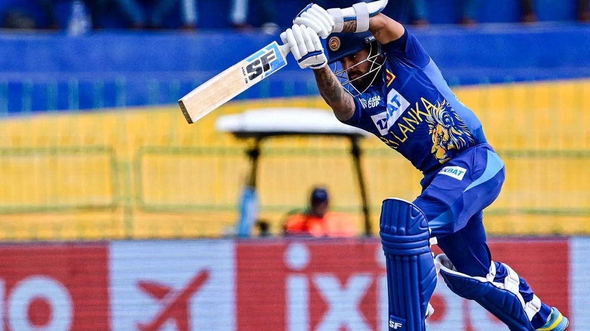 पाकिस्तान के खिलाफ कुसल मेंडिस. (Getty)