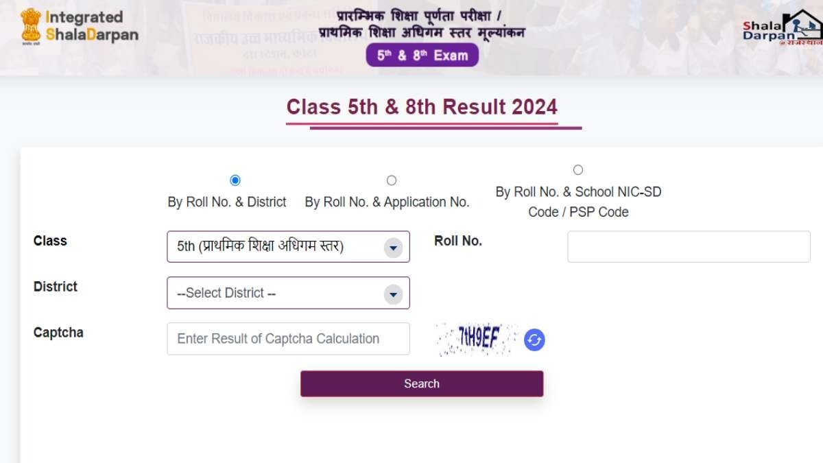 RBSE, Rajasthan Board Result, rbse 8th 5th result