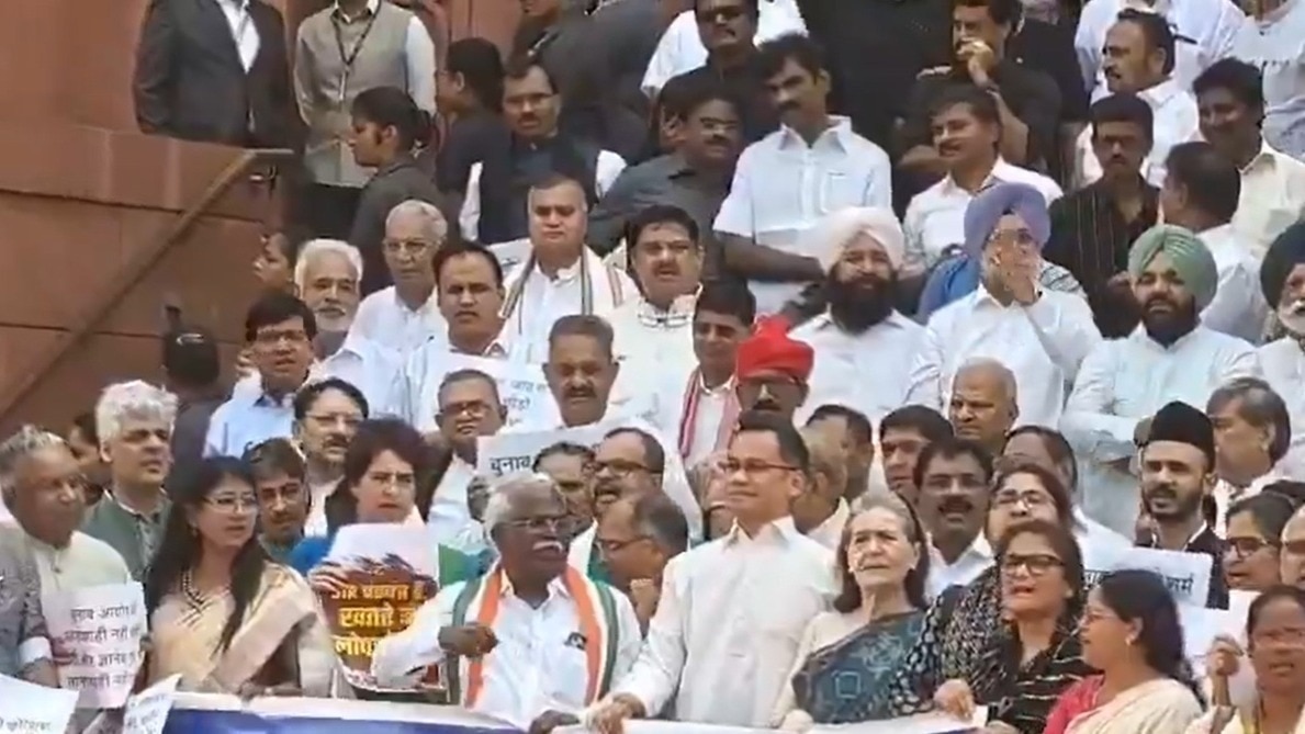 Parliament SIR Protest