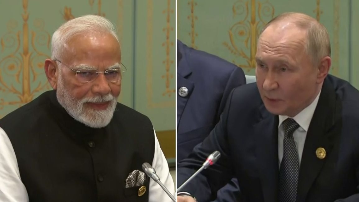 पीएम मोदी और पुतिन के बीच तियानजिन के होटल रिट्ज कार्लटन में द्विपक्षीय वार्ता हुई.