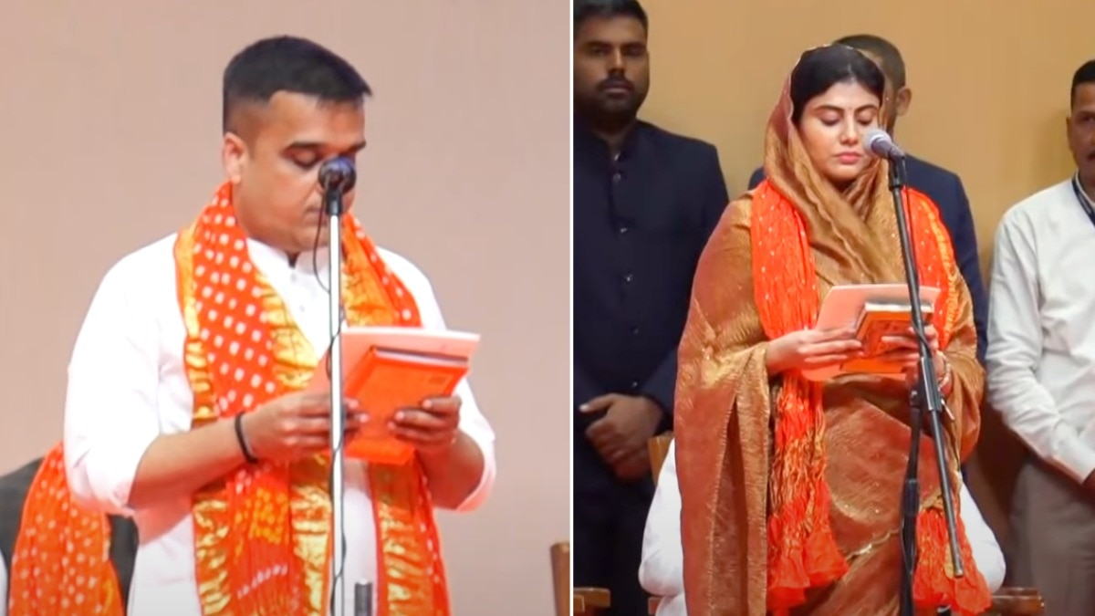 हर्ष सांघवी डिप्टी सीएम, रिवाबा जडेजा समेत 19 नए मंत्री... गुजरात में नई कैबिनेट ने ली शपथ - Gujarat bhupendra patel Cabinet expansion gandhinagar update ntc - AajTak