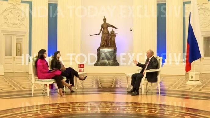 World Exclusive: 'भारत शक्तिशाली देश, किसी के दबाव में नहीं आता', ‘आजतक’ से बोले रूसी राष्ट्रपति पुतिन, पूरा इंटरव्यू रात 9 बजे