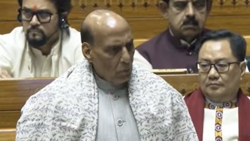 Rajnath Singh in Parliament