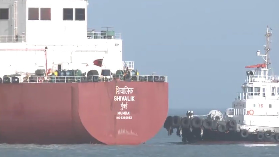 Shivalik ship reached India carrying LPG.