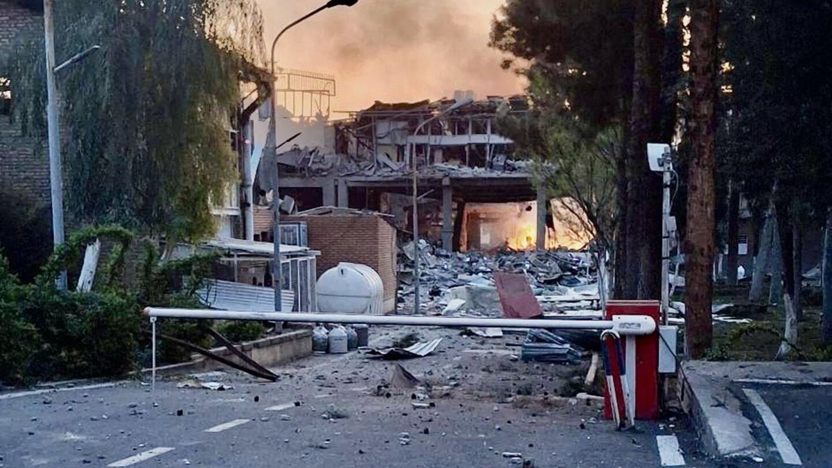 The Pasteur Institute of Iran is shown heavily damaged after strikes, in Tehran, on April 2, 2026.