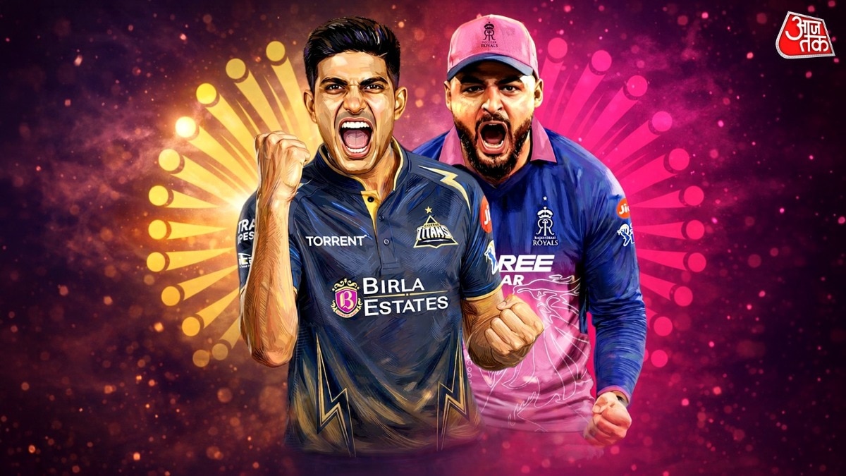 GT vs RR Cricket Score