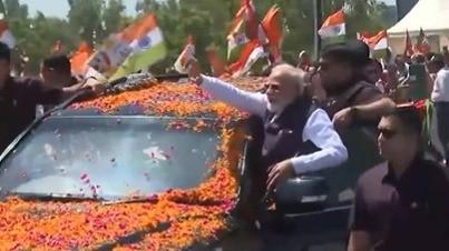 PM Modi Road Show.