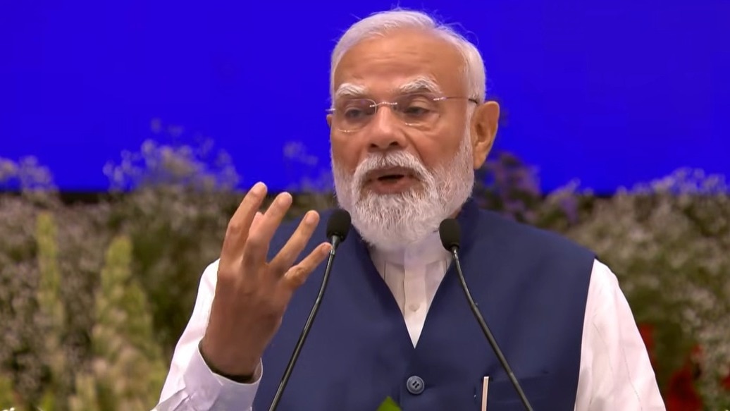 एनडीए मीटिंग में आए नेताओं को पीएम मोदी ने संबोधित किया. (Photo: Screengrab)