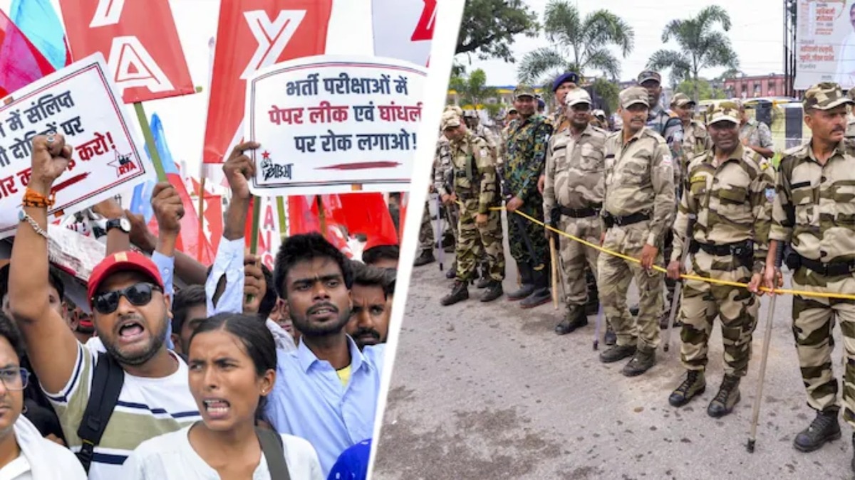 रांची में विधानसभा मार्च के चलते सुरक्षा के कड़े इंतजाम किए गए. (Photo- ITGD)
