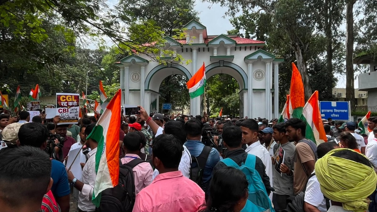 रांची में विधानसभा मार्च के चलते सुरक्षा के कड़े इंतजाम किए गए. (Photo- ITGD)