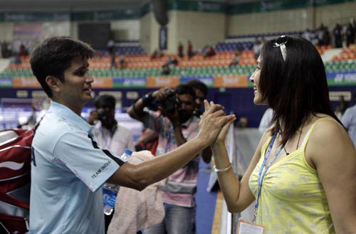 चेतन आनंद और सायना नेहवाल ने बिखेरा जलवा