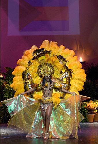 मिस यूनिवर्स प्रतियोगिता में देशी परिधान