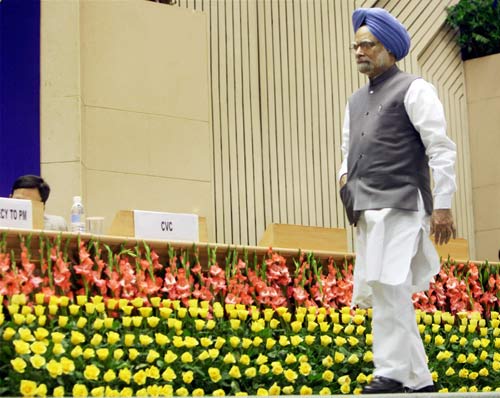 सीबीआई के सम्‍मेलन में प्रधानमंत्री मनमोहन सिंह