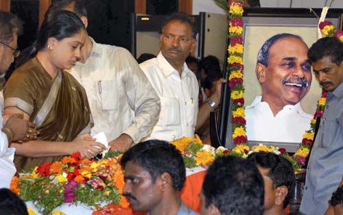 वाईएसआर की अंतिम यात्रा