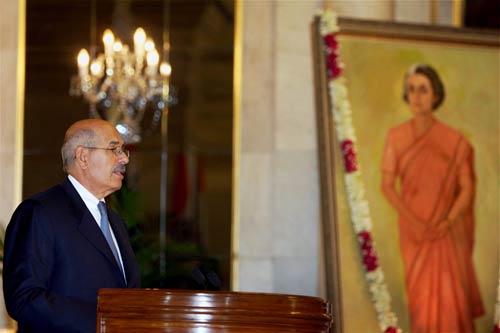 अलबरदेई को इंदिरा गांधी शांति पुरस्कार