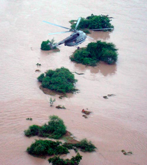 दक्षिण भारत में बाढ़ का कहर