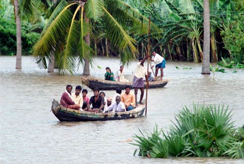 दक्षिण भारत में बाढ़ का कहर