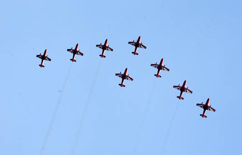 वायुसेना दिवस पर रोमांचक करतब...