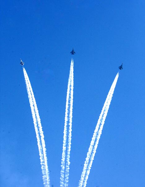 वायुसेना दिवस पर रोमांचक करतब...