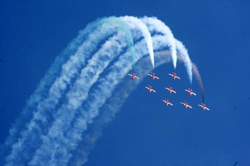 वायुसेना दिवस पर रोमांचक करतब...