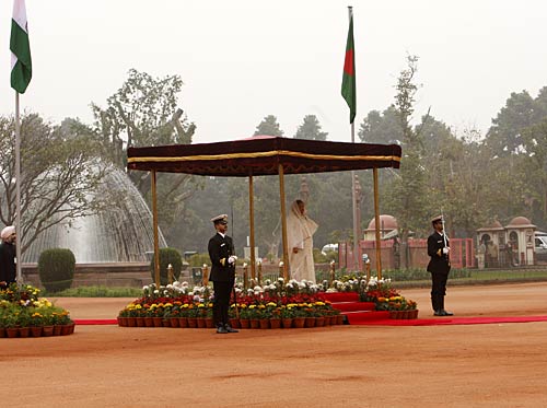 भारत दौरे पर बांग्‍लादेश की प्रधानमंत्री शेख हसीना