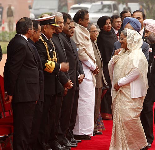 भारत दौरे पर बांग्‍लादेश की प्रधानमंत्री शेख हसीना