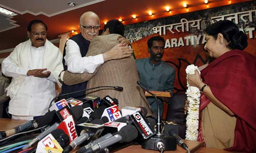 मीडिया से रू-ब-रू हुए बीजेपी अध्‍यक्ष