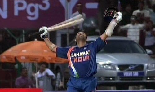 वनडे क्रिकेट में पहला दोहरा शतक सचिन के नाम