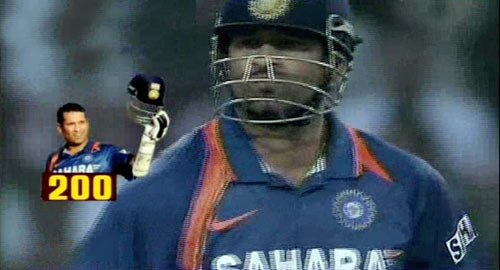 वनडे क्रिकेट में पहला दोहरा शतक सचिन के नाम