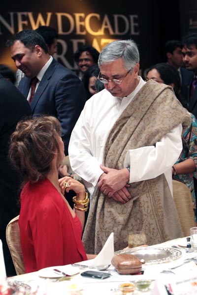 इंडिया टुडे कॉनक्‍लेव के पहले दिन का रात्रिभोज