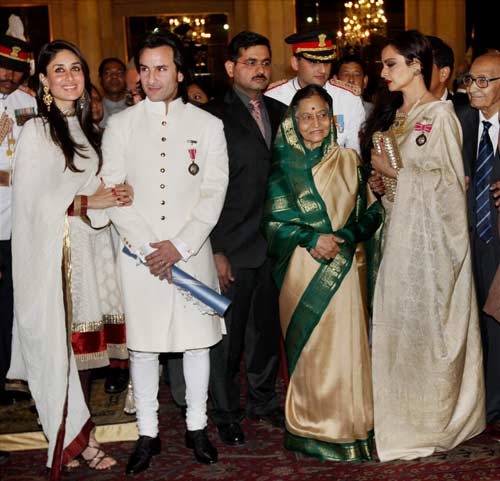 अभिनेता सैफ अली खान को मिला 'पद्मश्री' सम्‍मान