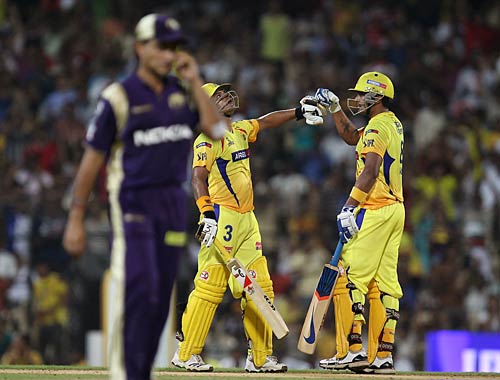 केकेआर को चेन्नई सुपरकिंग्स से मिली हार