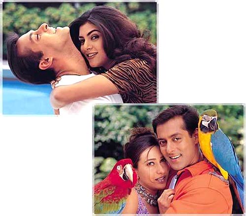 कई हसीनों के साथ रोमांस करते अभिनेता । हसीनाओं का जलवा