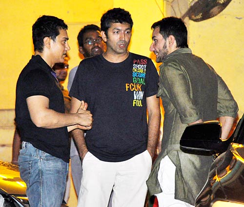 आमिर की पार्टी, सितारों की भीड़