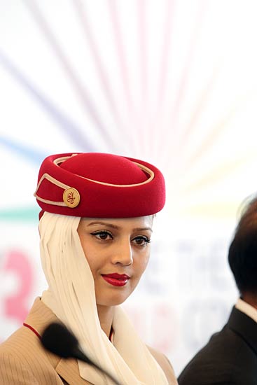 जब टर्मिनल-3 पर उतरा अमीरात एयर बस ए-380