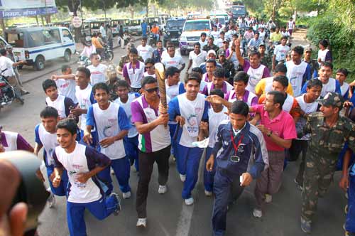 क्वींस बेटन रिले भोपाल पहुंची