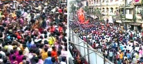 बड़े धूमधाम से विदा हुए लालबाग के राजा | वीडियो देखें