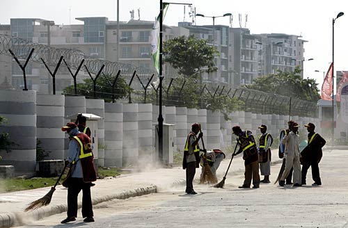 जयपुर पहुंची कॉमनवेल्थ एक्सप्रेस...