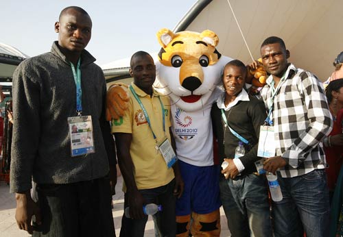 राष्‍ट्रमंडल खेलों में भाग लेने दिल्‍ली पहुंचे खिलाड़ी