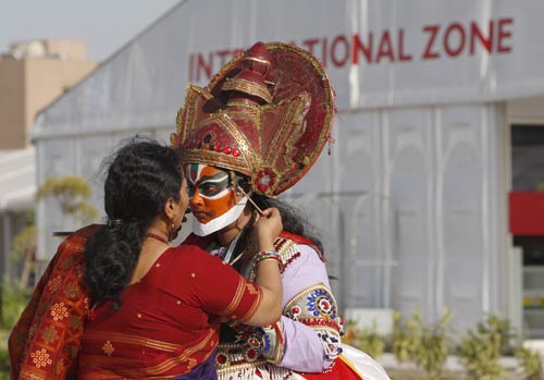 राष्‍ट्रमंडल खेलों में भाग लेने दिल्‍ली पहुंचे खिलाड़ी