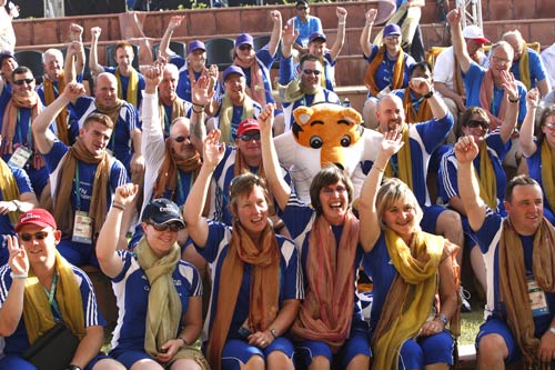 राष्‍ट्रमंडल खेलों में भाग लेने दिल्‍ली पहुंचे खिलाड़ी