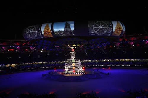 भव्‍य उद्घाटन की रंगारंग तस्‍वीरें  | चला सोनिया चानू का जादू