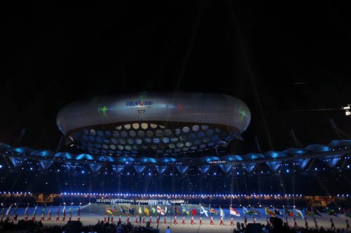 भव्‍य उद्घाटन की रंगारंग तस्‍वीरें  | चला सोनिया चानू का जादू