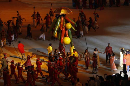 भव्‍य उद्घाटन की रंगारंग तस्‍वीरें  | चला सोनिया चानू का जादू