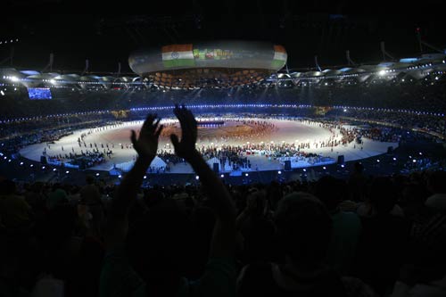 भव्‍य उद्घाटन की रंगारंग तस्‍वीरें  | चला सोनिया चानू का जादू