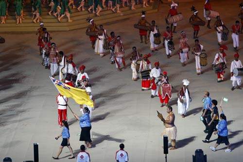 भव्‍य उद्घाटन की रंगारंग तस्‍वीरें  | चला सोनिया चानू का जादू