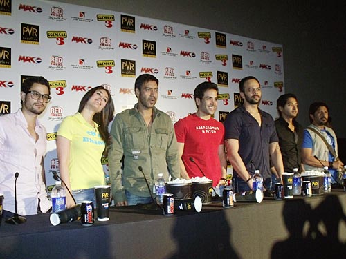 गोलमाल-3 की प्रेस कॉंफ्रेंस के दौरान सितारे