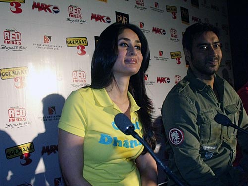 गोलमाल-3 की प्रेस कॉंफ्रेंस के दौरान सितारे