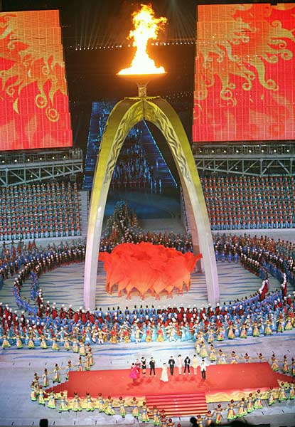 चीन में एशियाई खेलों का रंगारग समापन